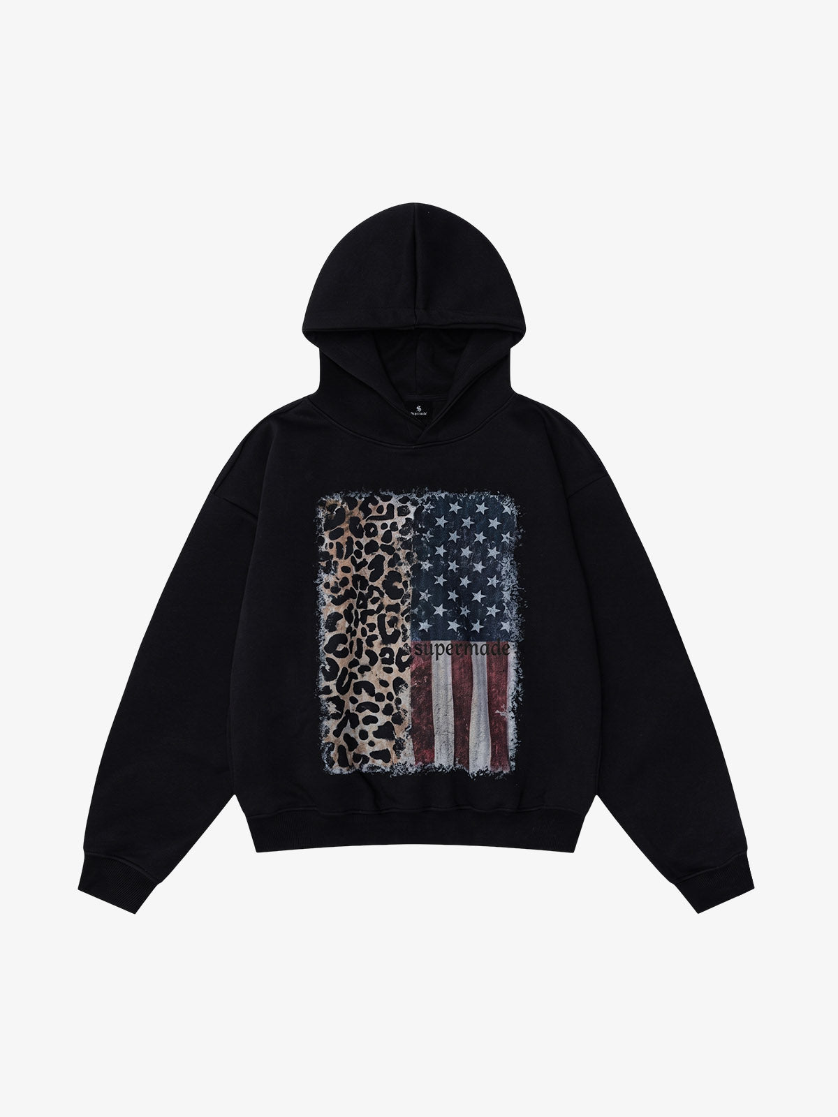 Moletom Pavtros Leopard Flag Print Boxy