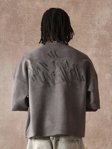Camiseta Pavtros Boxy Oversized Veludo