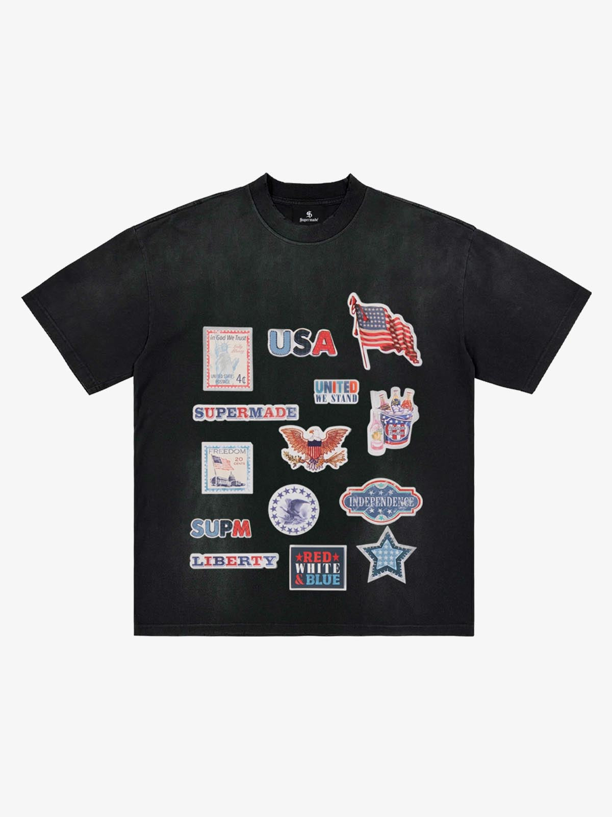 Camiseta Pavtros Studios USA Badges