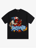 Street Skull Graffiti Artist Flame Flower Font T-Shirt