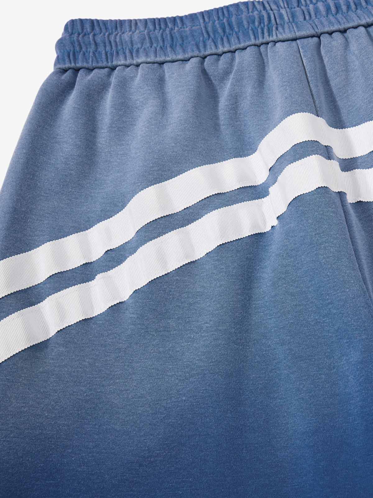 Calça Pavtros Distressed Curved Stripe Baggy