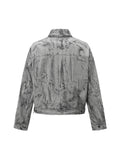 Jaqueta Tie-Dye Denim Bomber
