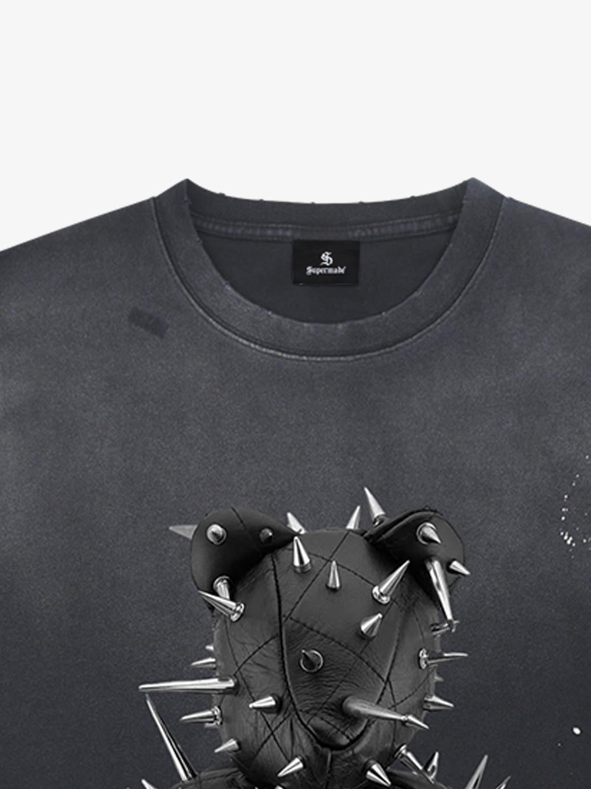 Camiseta Pavtros Spiked Bear Don't Hug Me