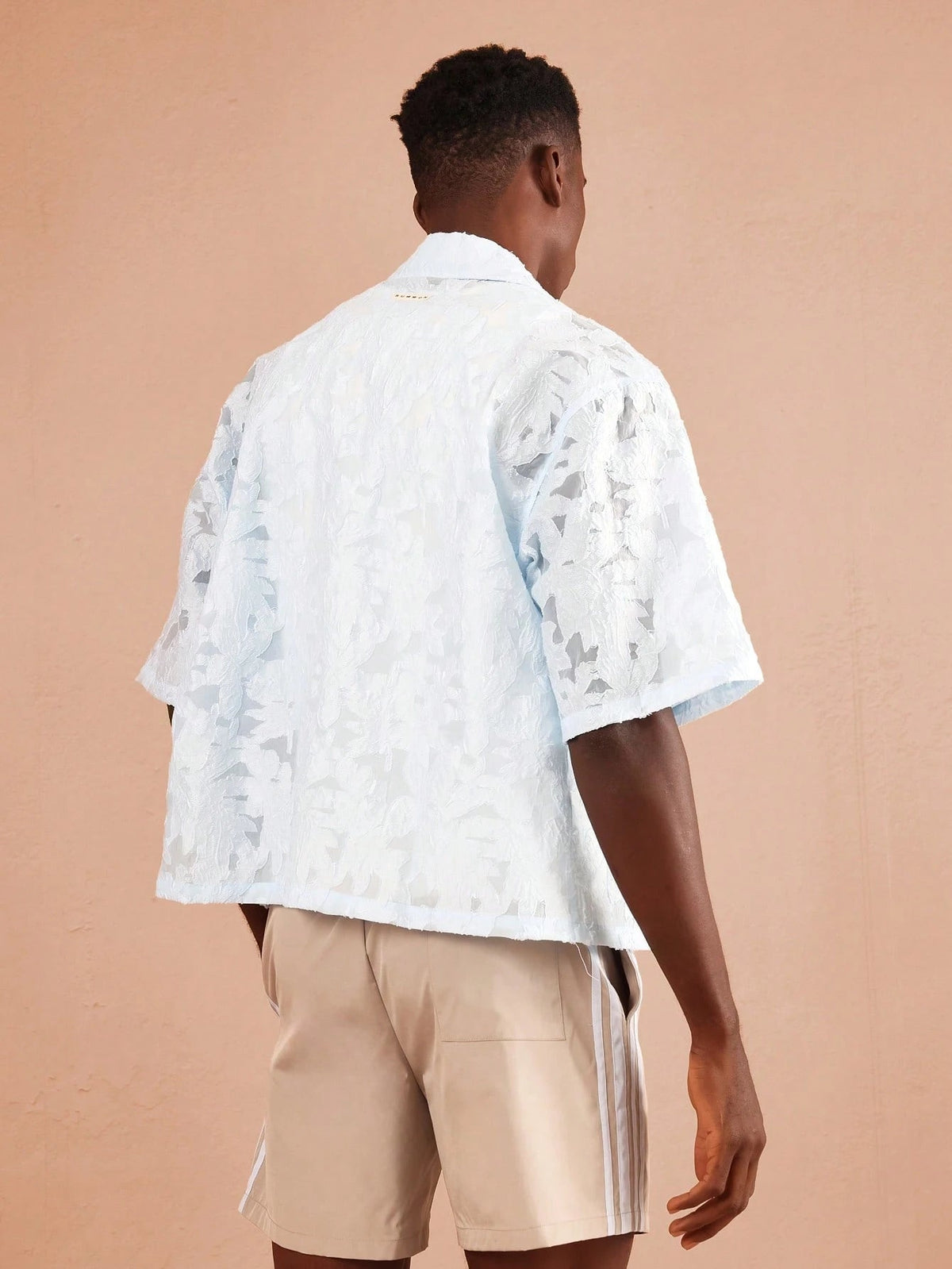 Camisa Pavtros Jacquard de Renda