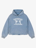 Girl Graphic Cropped Hoodie