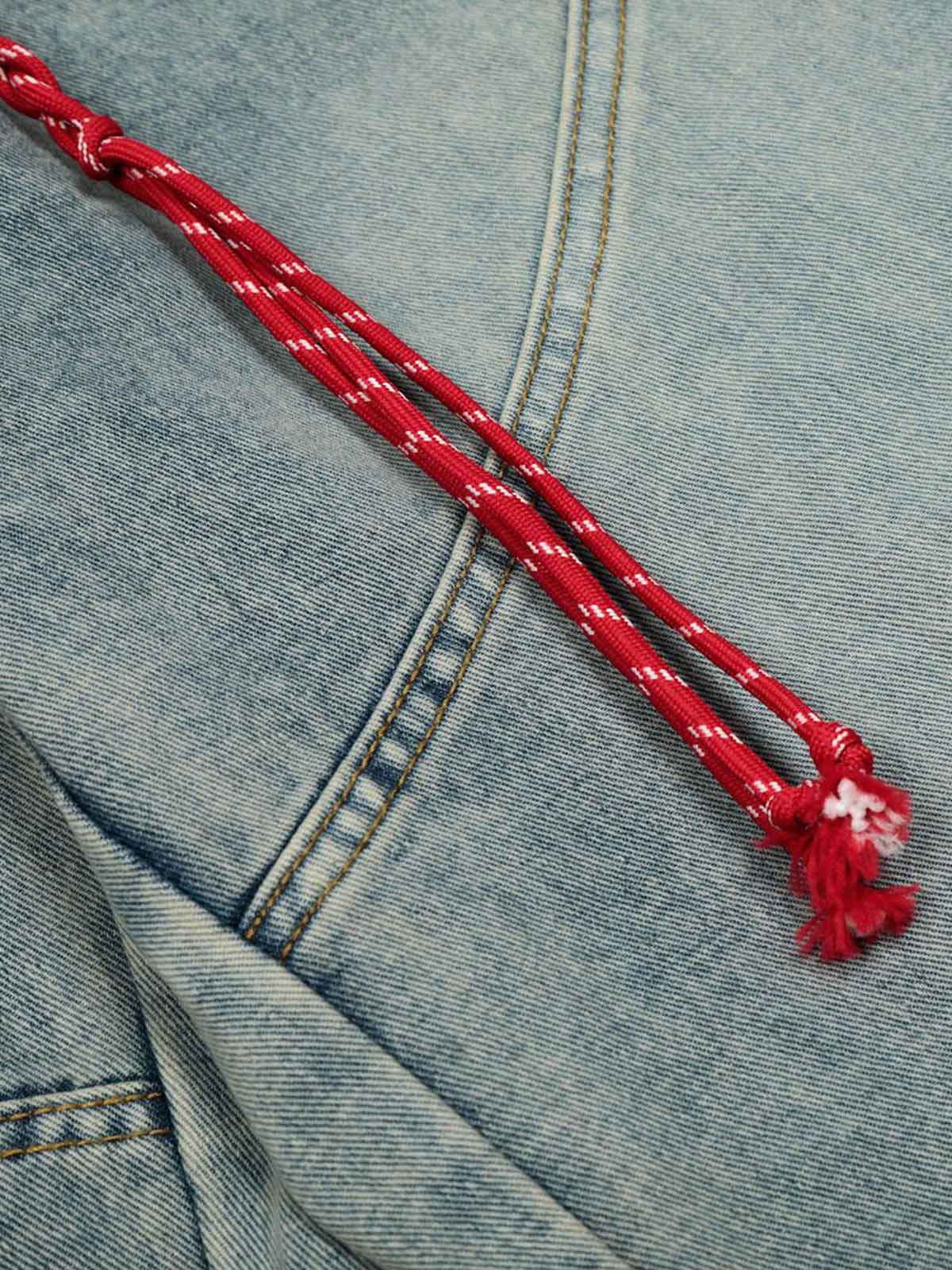 Calça Pavtros Belt Detail With Patchwork