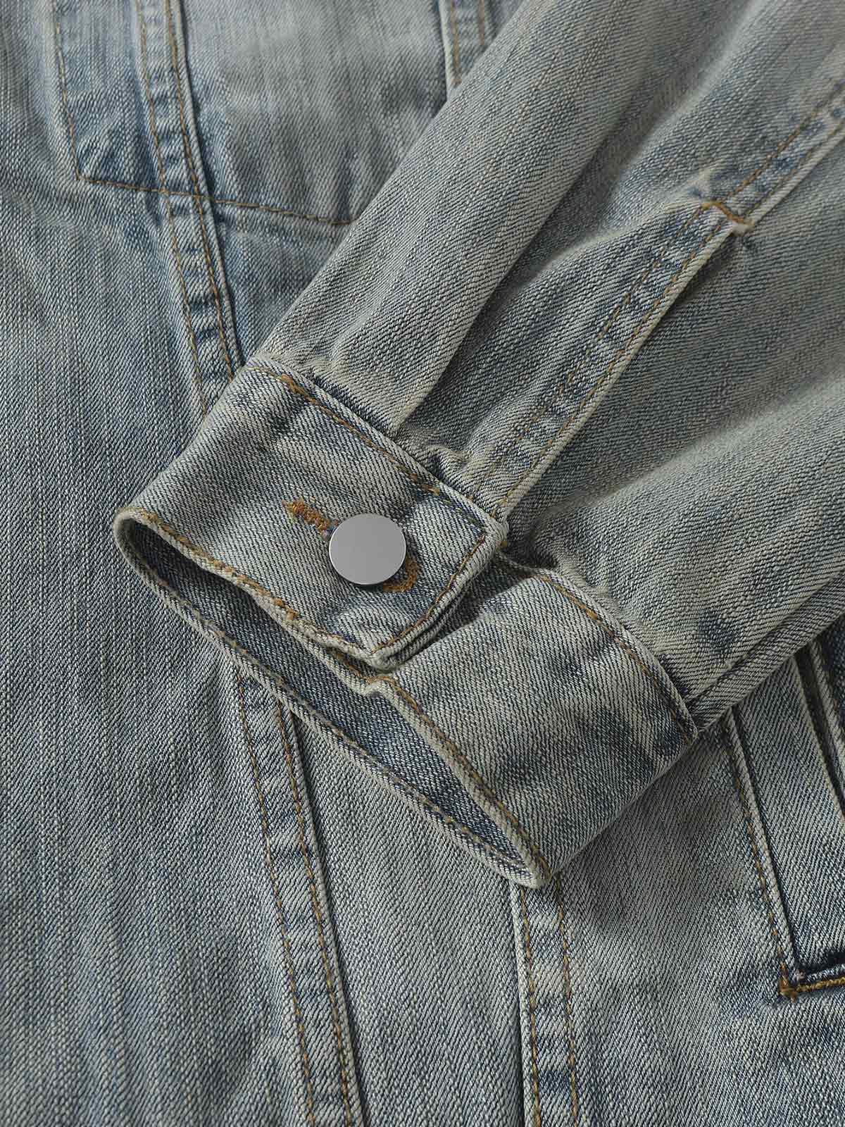 Jaqueta Pavtros Retro Washed Totem Denim - foto 8