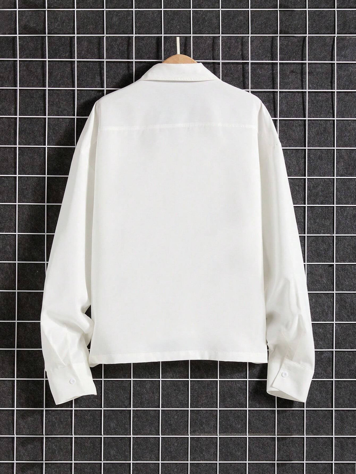 Camisa Pavtros Homme Longa de Manga Comprida Coreana
