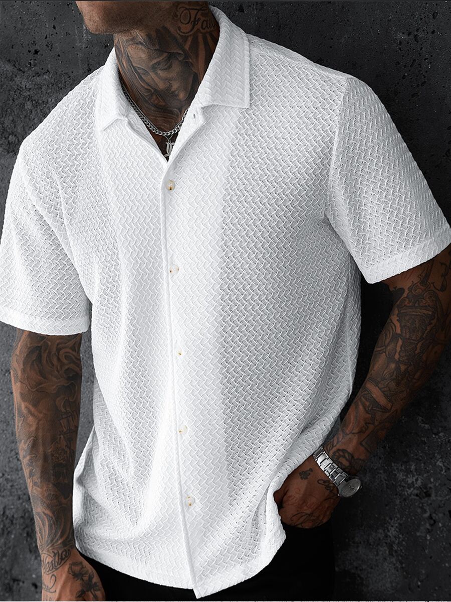 Blusa Pavtros Virada Tricotada Texturizada Ombro