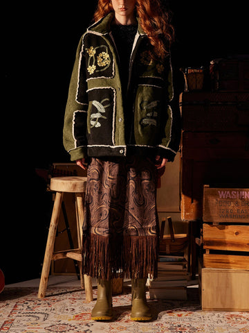 Jaqueta Pavtros Floral Embroidered Fleece - foto 1