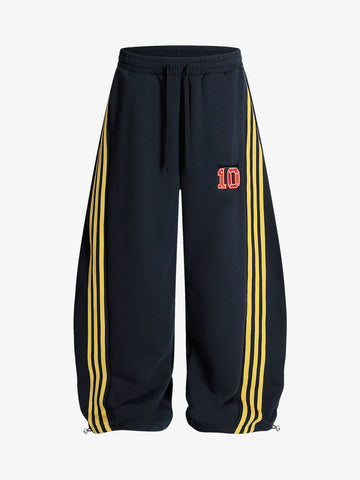 Calça Pavtros Fleece Side Stripe Drape