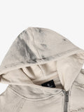Moletom Pavtros Asymmetric Zip Washed Hoodie