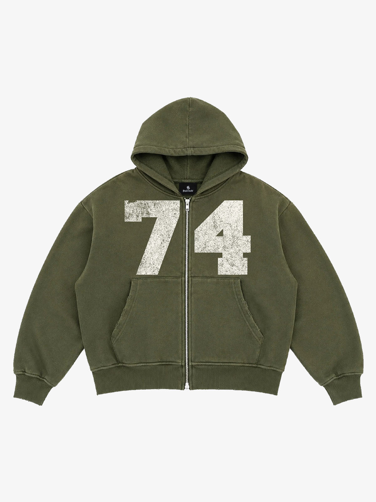 Moletom Pavtros Washed Ombré Number Graphic