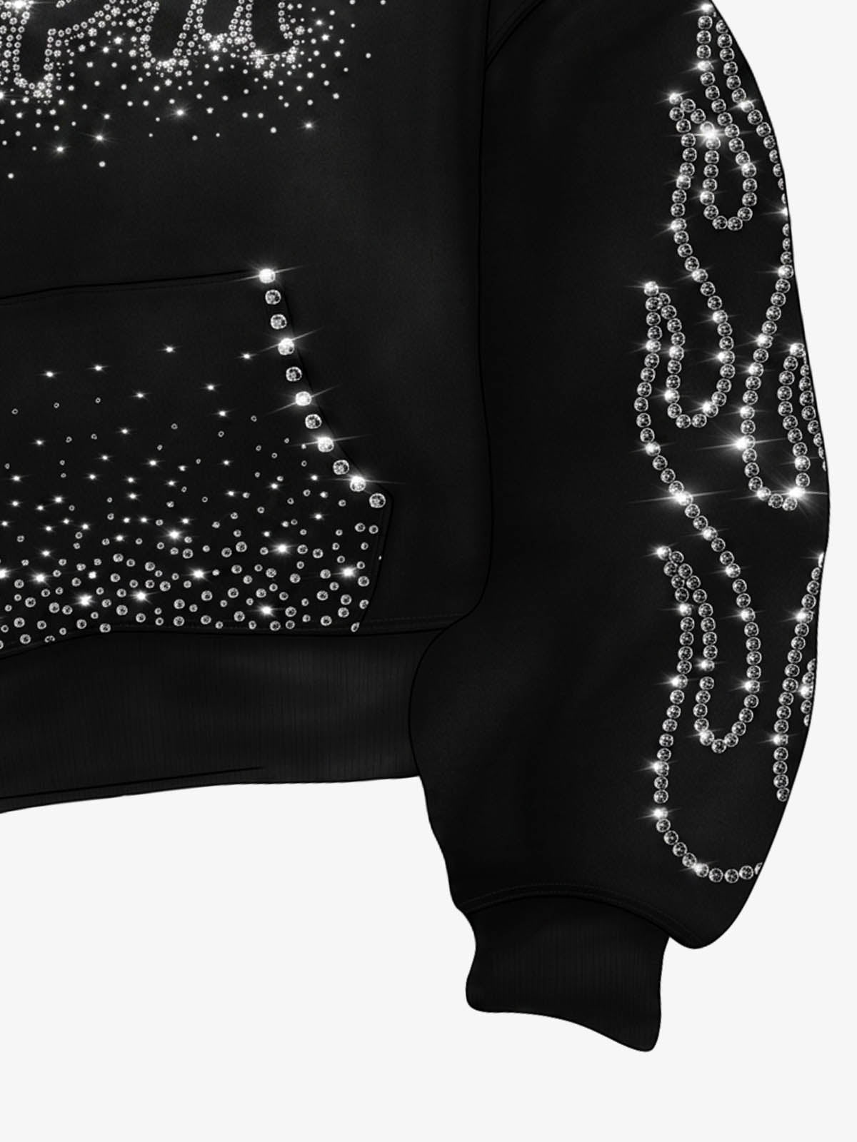 Moletom Pavtros Flame Rhinestone Boxy - foto 5