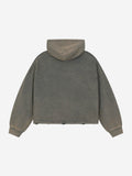 Logo Lightning Graphic Washed Distressed Hoodie