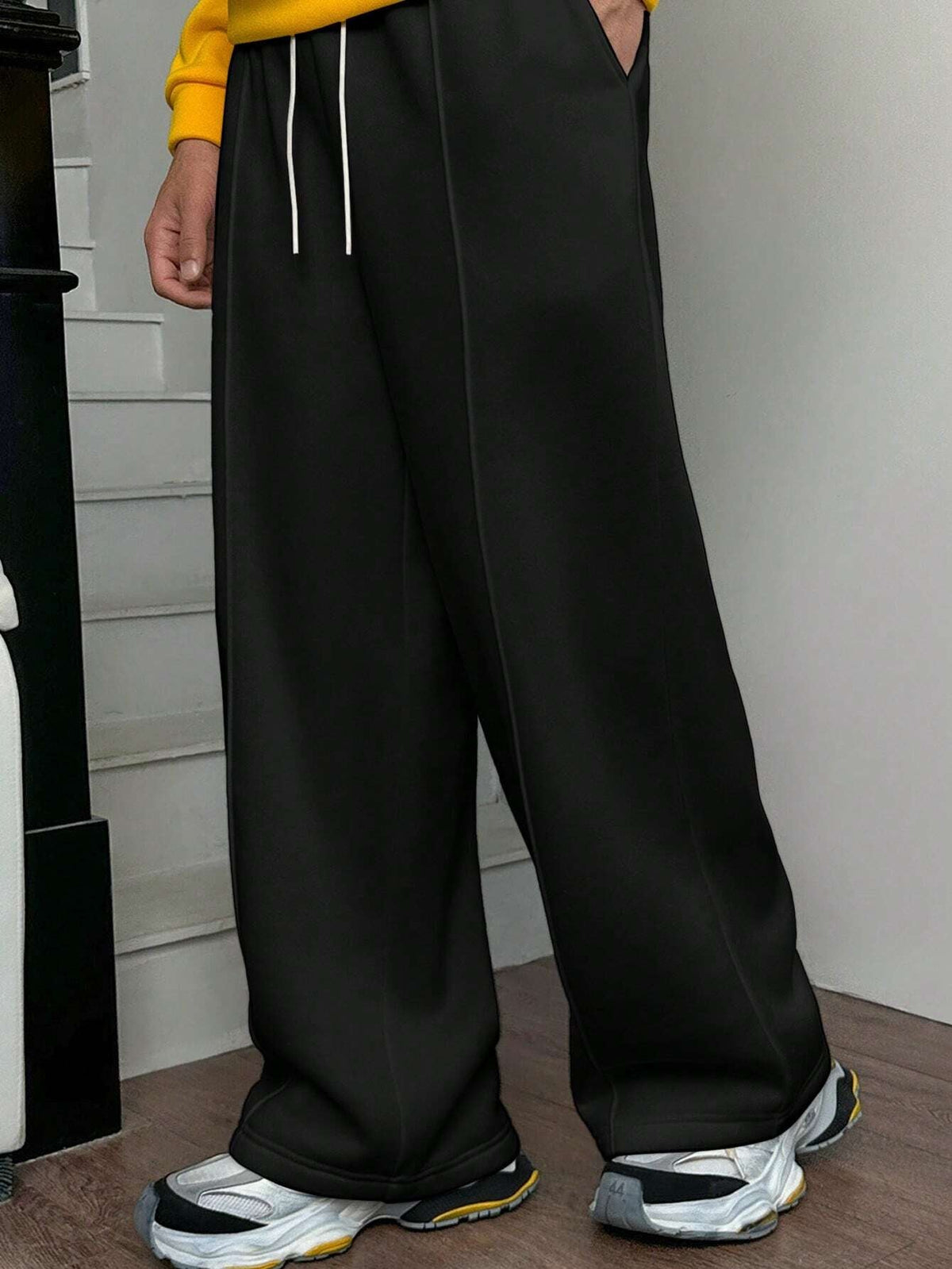 Calça Pavtros Vintage Oversized Malha Estilo Y2K