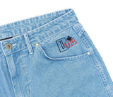 Bootleggaz Denim Shorts In Light Blue