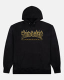 FLAME - HOODIE - BLACK / YELLOW