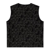 Fuckin Fuck Quilted Vest (Black) - Camiseta