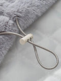 Jaqueta Masculina Teddy Peluciada Gola Alta Cinza
