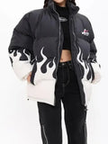 Jaqueta Puffer Gola Alta 'Ares Fire'
