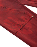 CALÇA JEANS CURVALÍNEA DOUBLE HAND VERMELHA