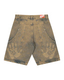 BERMUDA JEANS CURVALÍNEA DOUBLE HAND MARROM