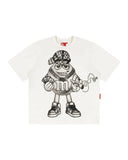 CAMISETA FUMANDO AQUELE QUE DEIXOU A MAD, ENLATADA OFF WHITE