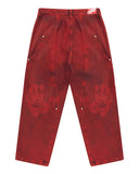 CALÇA JEANS CURVALÍNEA DOUBLE HAND VERMELHA