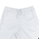 Outline Map Mesh Shorts in White