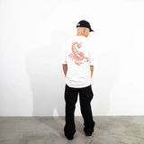 Tee Scorpion White/Red