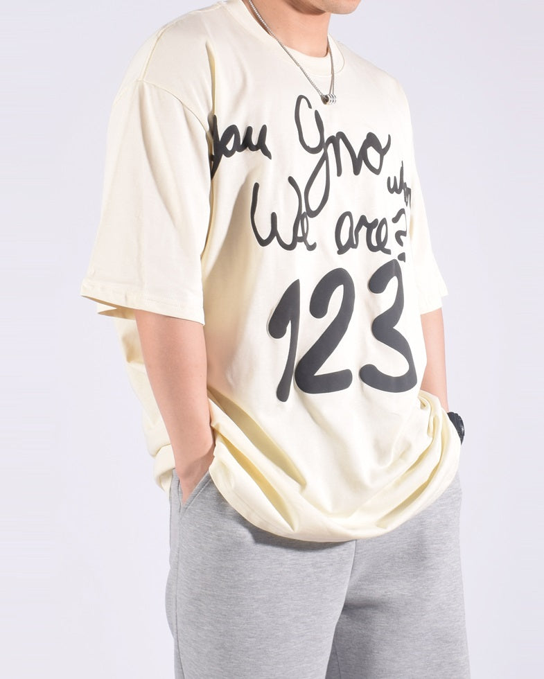 Camiseta Pavtros Oversized 123 Rainbow Retro