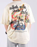 Camiseta Oversized 123 Rainbow Retro