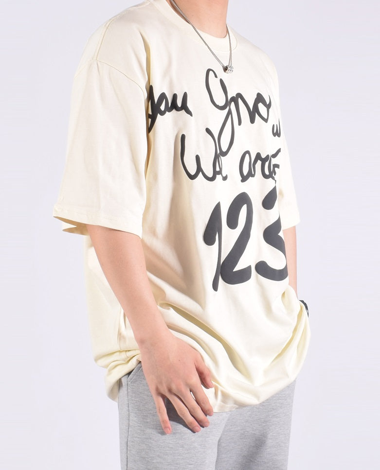 Camiseta Pavtros Oversized 123 Rainbow Retro