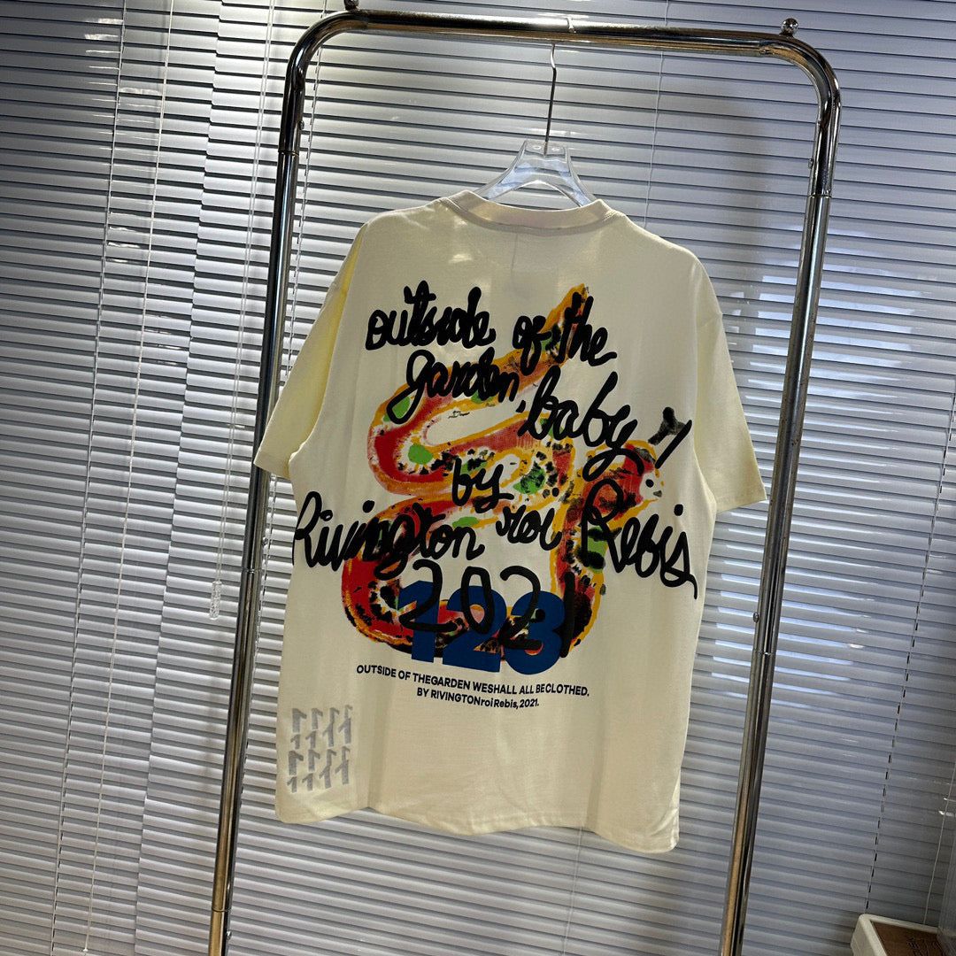 Camiseta Pavtros Oversized 123 Rainbow Retro