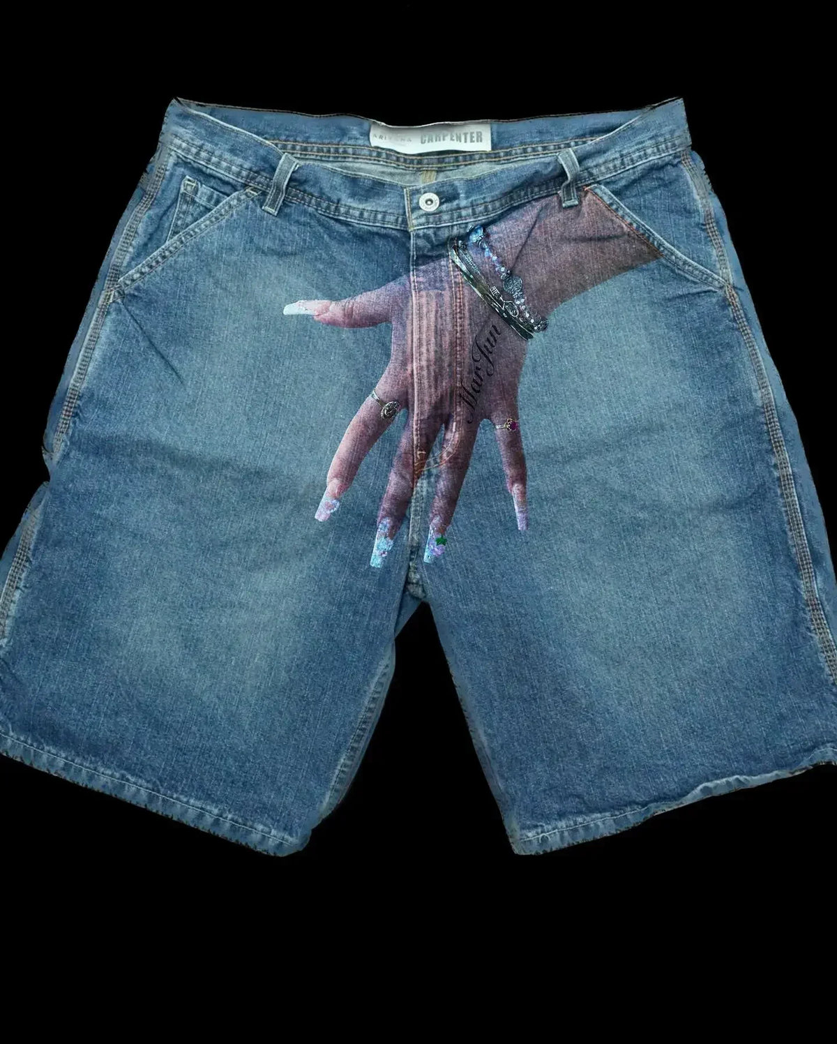 Short Pavtros Jeans Vintage Blue Baggy - foto 10