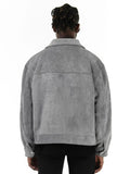 Jaqueta Vintage High Suede Casual