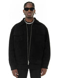 Jaqueta Vintage High Suede Casual