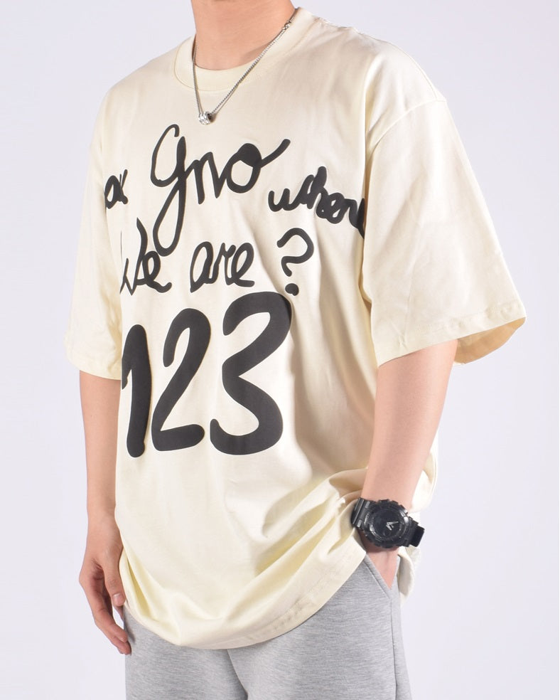 Camiseta Pavtros Oversized 123 Rainbow Retro