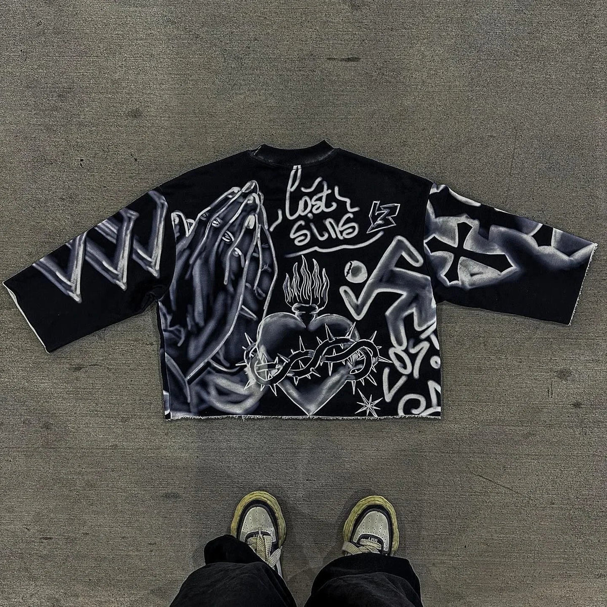 Camiseta Pavtros Oversized Saint Black