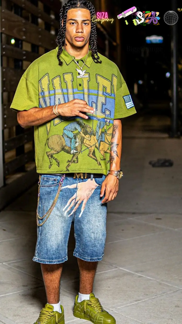 Short Pavtros Jeans Vintage Blue Baggy - foto 1