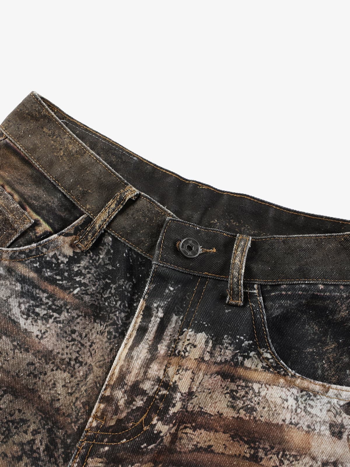 Calça Pavtros Distressed Animal Pattern 3d
