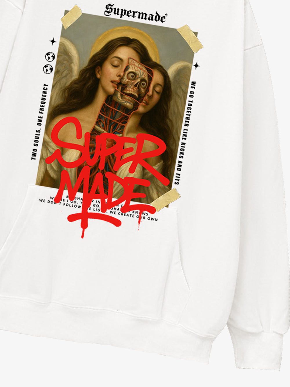 Moletom Pavtros Supermade Sacred Graffiti Off-White - foto 10