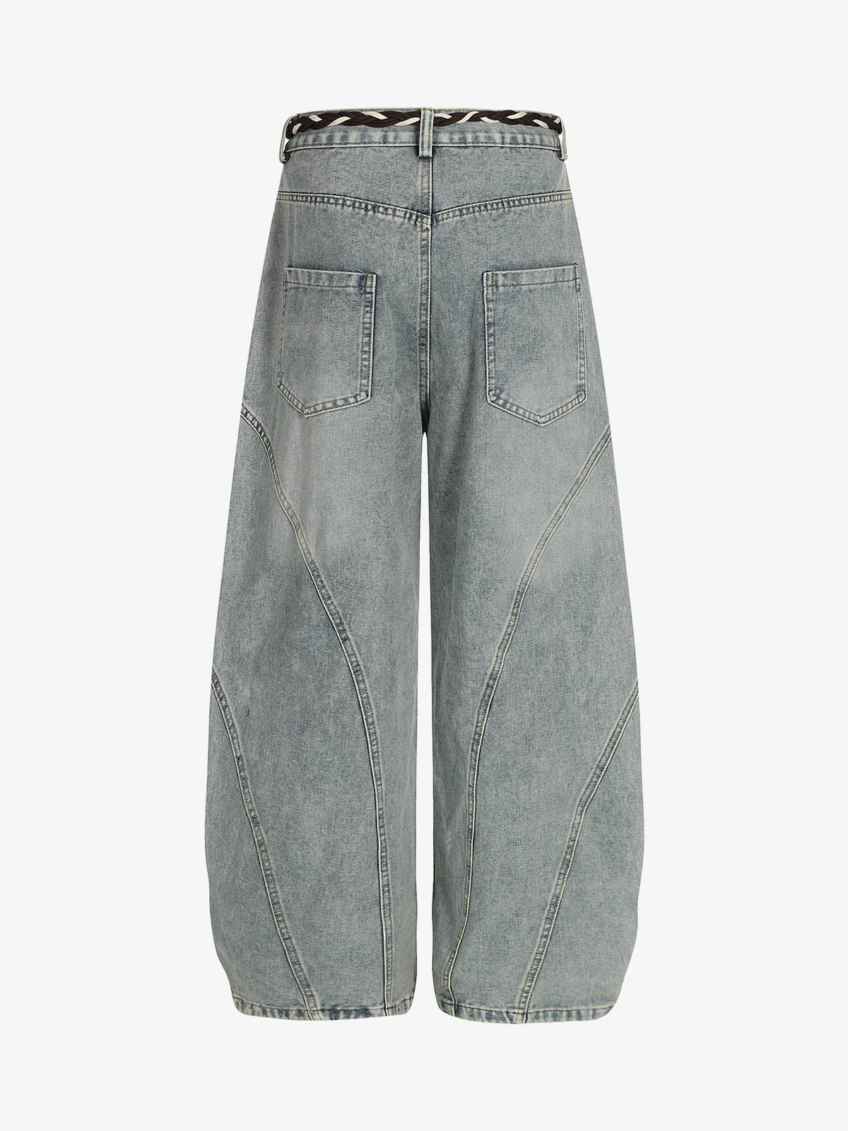 Calça Pavtros Belt Detail With Patchwork