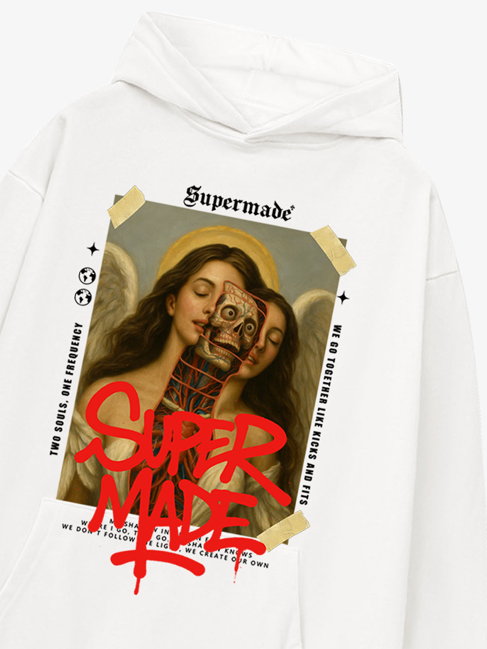 Moletom Pavtros Supermade Sacred Graffiti Off-White - foto 8