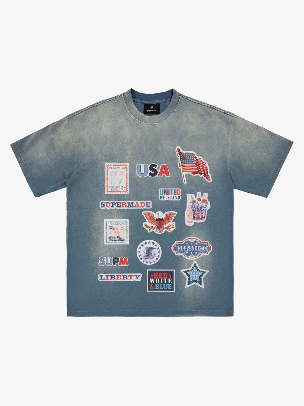 Camiseta Pavtros Studios USA Badges