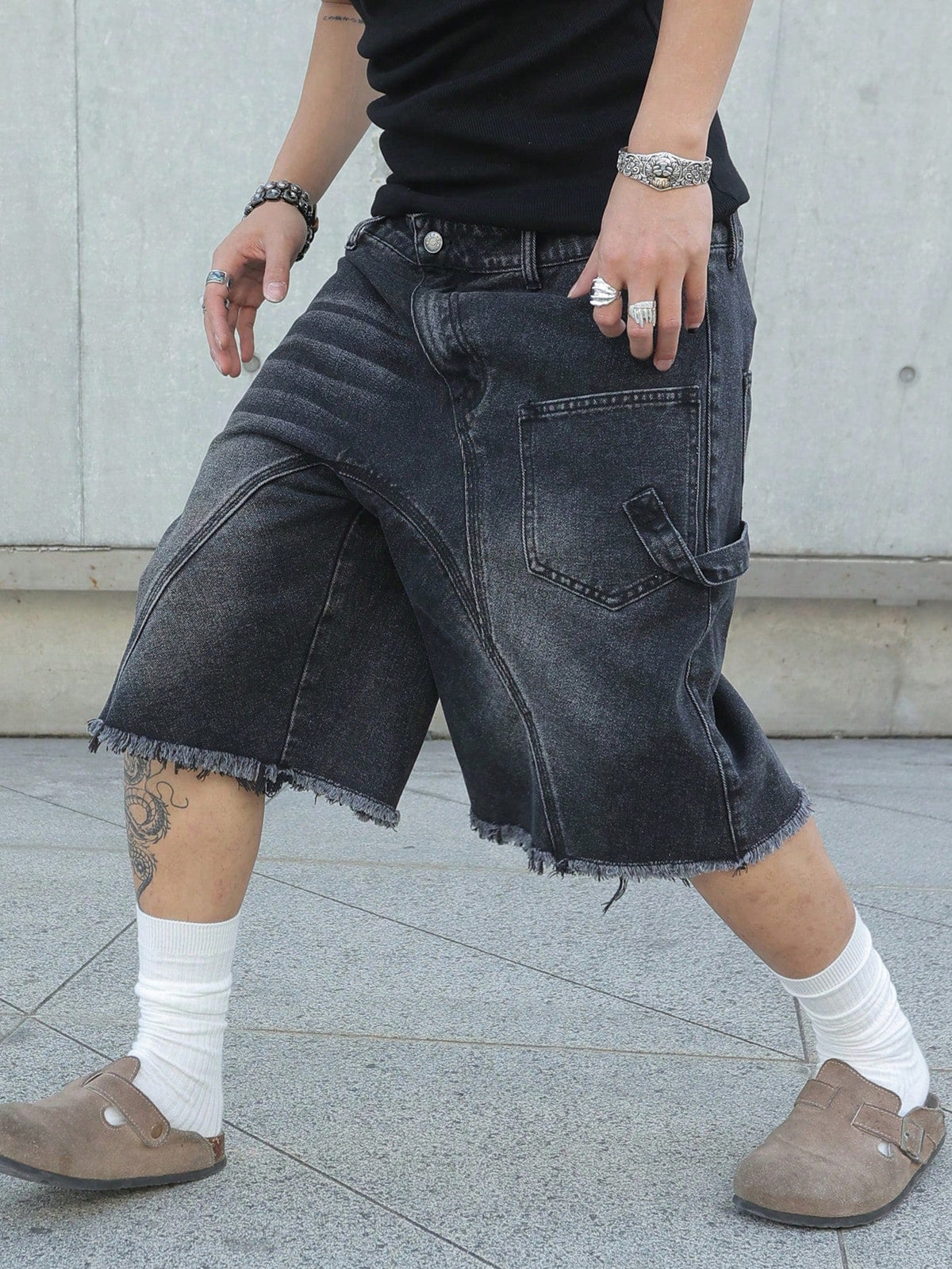 Short Pavtros Denim Black Stusy - foto 9