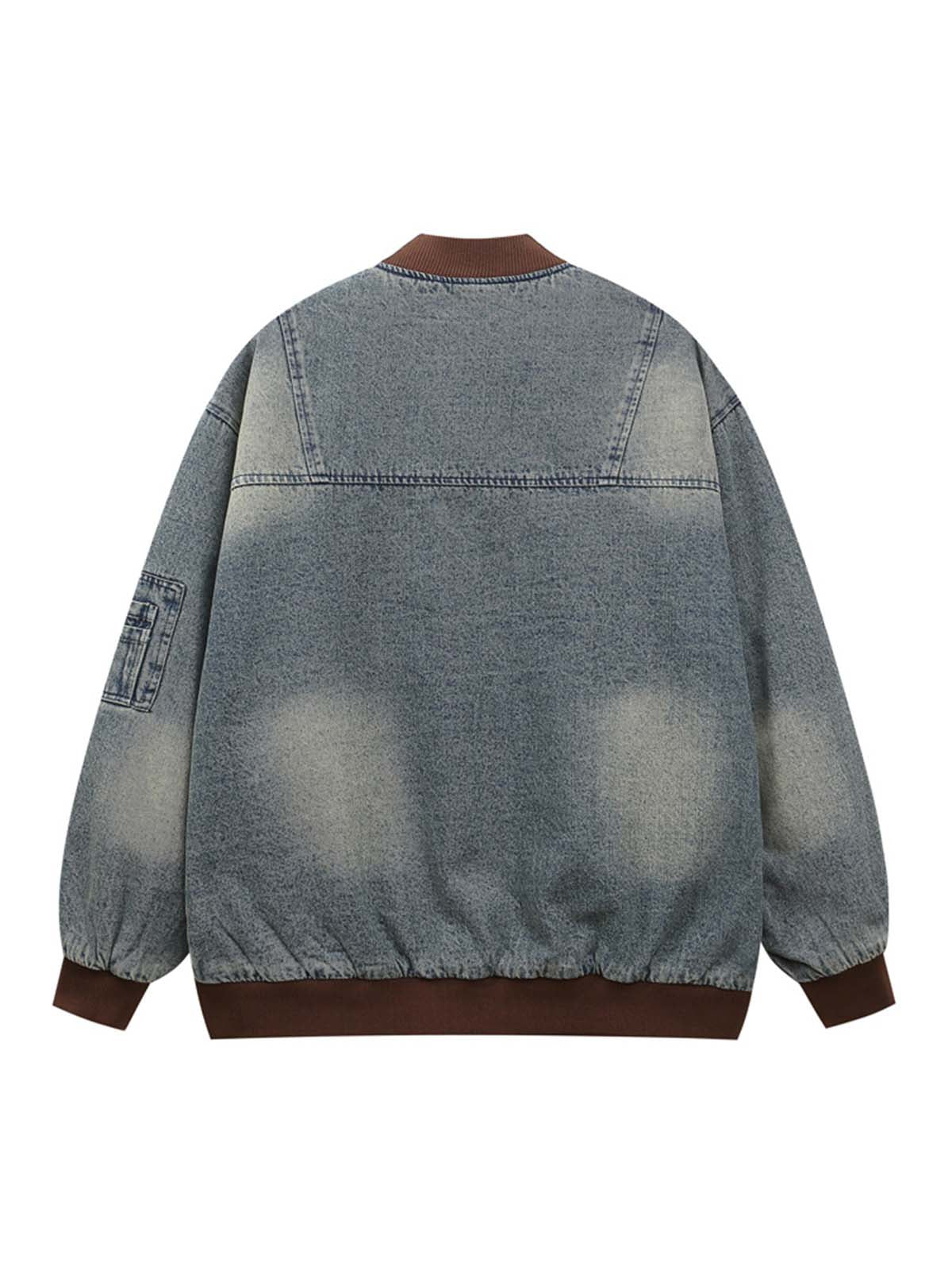 Jaqueta Pavtros Studios Captain Denim Bomber Jacket — Foto 2