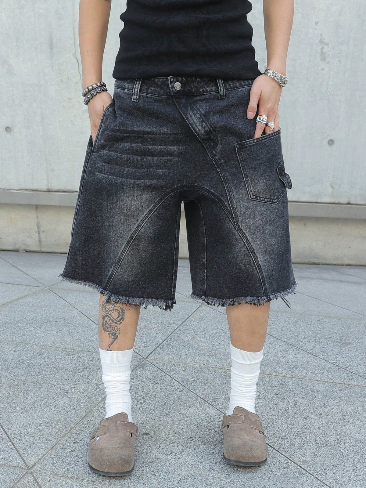 Short Pavtros Denim Black Stusy - foto 1