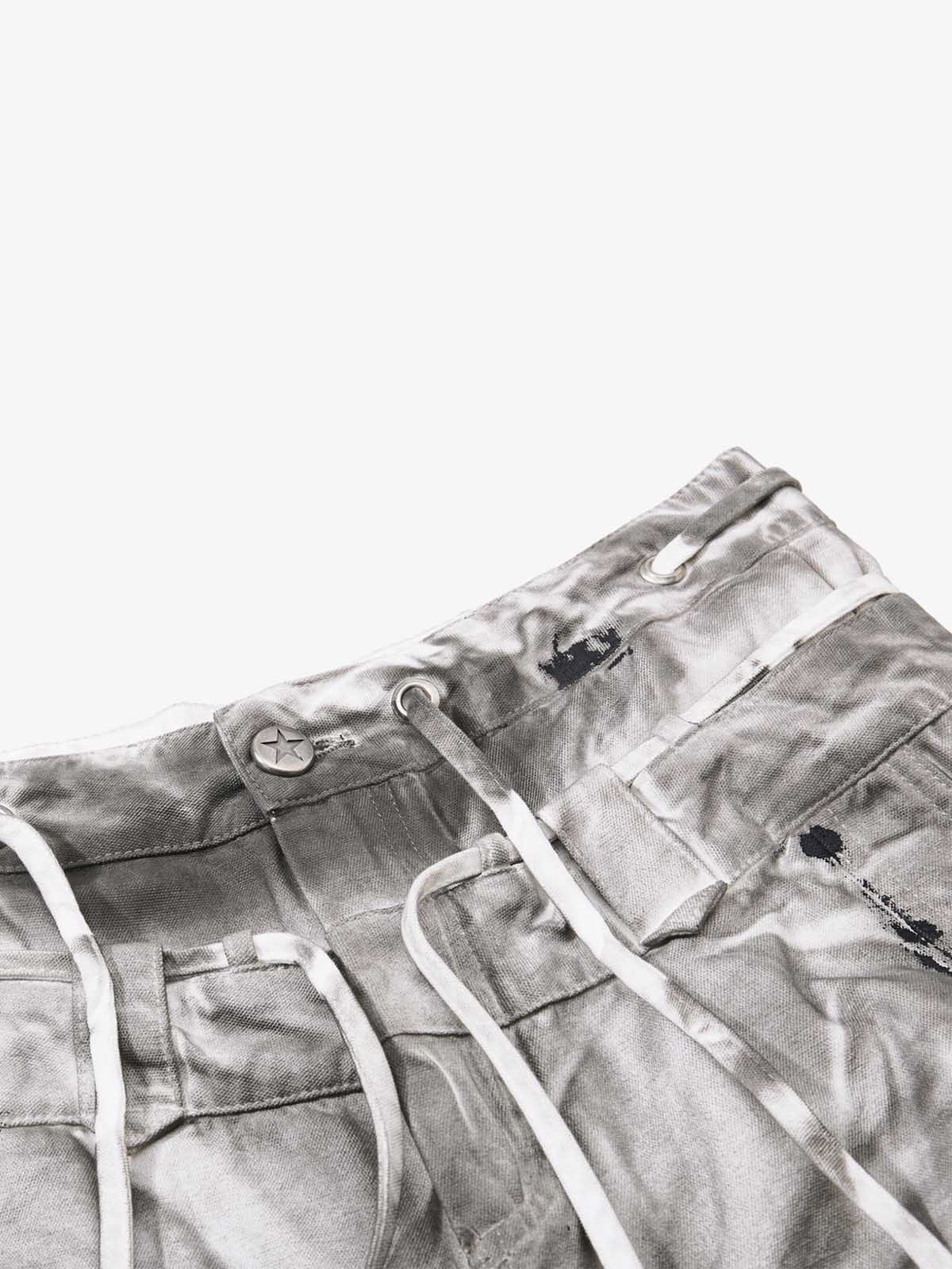 Calça Pavtros Distressed Wide Leg